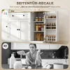 HOMCOM Sideboard Küchenschrank mit 4 Türen, Schublade, Produktbild-Vorschau 5