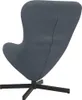 vidaXL Fauteuil oeuf gris foncé 63 x 73 x 90 cm velours Voir les images du produit 6