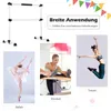 A collage showing a ballet barre, a ballerina, a woman stretching, and a woman jumping. Náhled obrázku produktu