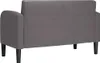 vidaXL Dwuosobowa sofa szara 110 cm imitacja skóry Podgląd zdjęcia produktu 5
