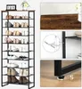 HOOBRO 10-stöckiges Schuhregal 60 x 28,5 x 159 cm Produktbild-Vorschau 6