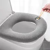 Polštářek na záchodové prkénko, dvoudílný, potah na Náhled obrázku produktu 4