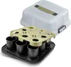 Zenker Bake, Click & Go 9er Törtchenblech mit Haube  29 x Produktbild-Vorschau 1