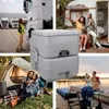 Trizand 24498 Přenosná kempingová toaleta 20 + 12 l, šedá Náhled obrázku produktu 4