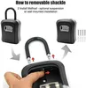 Diagram showing how to remove the shackle of a combination lockbox. Anteprima dell’immagine prodotto