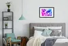 MuchoWow® MuchoWow® Gerahmtes Poster Weltkarte - Rosa - Produktbild-Vorschau 5