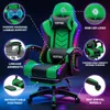Fotel gamingowy Hoffree z podświetleniem LED RGB i Podgląd zdjęcia produktu 4