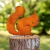 Edelrost Eichhörnchen zum einschrauben rostige Gartenfigur Produktbild-Vorschau 2