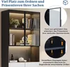 Moderne minimalistische Vitrine mit Glastüren, Hochschrank Produktbild-Vorschau 10