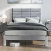 Rám postele COSTWAY pro matraci 200x140 cm, čalouněný rám Náhled obrázku produktu 2