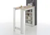 21749 Bartisch mit Regal Weiß / Eiche Sonoma Eiche Sonoma / Produktbild-Vorschau 2