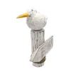 Möwe Moin auf Poller 33 cm Dekorative Holzmöwe Moin auf Produktbild-Vorschau 2