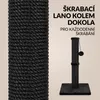 IvoQ Škrabadlo pro kočky - 90 cm - Černé - Stabilní kočičí Náhled obrázku produktu 4
