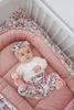 Roses & Smokey Pink Soft Velvet 5-teiliges Set XXL Babynest Produktbild-Vorschau 3
