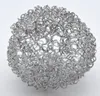 Wellendrahtkugel Drahtball, Dekokugel 8 cm silber Produktbild-Vorschau 1