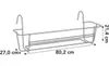 elho green basics Balkonkasten rack 80cm - anthrazit Produktbild-Vorschau 5