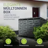 Juskys Mülltonnenbox Arel 4er - Metall Gartenbox - Produktbild-Vorschau 3