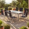 CASARIA® Gartenmöbel Set 8 Stühle mit Tisch 190x90cm Produktbild-Vorschau 2