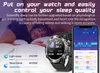 A man sleeping in bed, with a smartwatch and a smartphone displaying sleep data next to him. Náhľad obrázku produktu