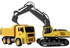 Amewi Kettenbagger & Muldenkipper RTR Baumaschine gelb 1:18 Produktbild-Vorschau 1