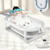 Baignoire bébé pliable avec thermomètre et siège de bain 82 Voir les images du produit 6