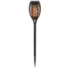 12er Set LED Solarleuchten, schwarz, Feuereffekt, H 51 cm Produktbild-Vorschau 8
