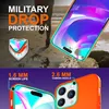A person running on a beach with a phone case and close-ups of phone case features. Produktbild-Vorschau