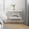 vidaXL Comodino bianco 40 x 30 x 25 cm Materiale ligneo Anteprima dell’immagine prodotto 4