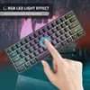 60% Gaming Tastatur kabelgebunden RGB, 61 Tasten Membran Produktbild-Vorschau 6