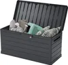 Coffre de rangement extérieur 350L - Coffre de Jardin Gris Voir les images du produit 2
