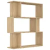vidaXL Bücherregal/Raumteiler Sonoma-Eiche 80x24x96 cm Produktbild-Vorschau 1