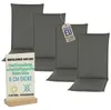 Pillows24 - 4x Hochlehner Auflagen 120x50x8 cm | Bequeme & Produktbild-Vorschau 1