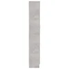Side view of a tall, narrow cabinet with a stone-like textured finish. Anteprima dell’immagine prodotto