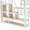 Hochbett mit RGB LED-Streifen, Lattenrost, Regal, Treppe Produktbild-Vorschau 8
