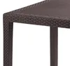 Gartentisch King Eckig Mokka 79x79x72cm Rattan-Optik Produktbild-Vorschau