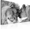 Italienischer Leinwand Leinwandbild - Lion's Love 90x60 cm Produktbild-Vorschau 2