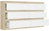 Komoda 140 cm 6 zásuvek skříňka FRAMIRE R-140 mix sonoma Náhled obrázku produktu 6