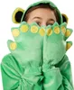 A child wearing a frog costume, covering their face with their hands. Produktbild-Vorschau