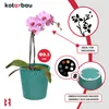 KOTARBAU® Blumentopf Türkisfarben Keramik glasiert ⌀ 9,5 cm Produktbild-Vorschau 5
