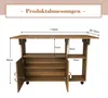 MODFU Tavolo pieghevole da pranzo 110x70 cm, multifunzione Anteprima dell’immagine prodotto 4