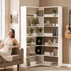 HOMCOM Bücherregal 7 Ebenen Eckregal L-förmiges Regal mit Produktbild-Vorschau 9