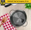 Karl Krüger 101024A Fleischtopf Edelstahl mit Glasdeckel, Ø Produktbild-Vorschau 3
