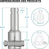 Kloubový hřídel, kloubový hřídel 140 mm s drážkovaným Náhled obrázku produktu 7