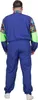 A man wearing a colorful 80s-style tracksuit, viewed from the back. Produktbild-Vorschau