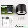 LUMILED Aufbauleuchte Tuba GX53 LED Spot Rund Schwarz Produktbild-Vorschau 19