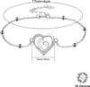 Mère fille bracelet 925 en argent sterling pendentif cœur Voir les images du produit 6