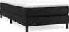 A black boxspring bed with a white mattress topper on a white background. Náhled obrázku produktu