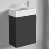 LOMAZOO Toilettenmöbel Matt Schwarz - Wc Möbel - 40x22x60 - Produktbild-Vorschau 1