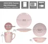 Ossia 6szt Tearose różowy zestaw śniadaniowy kamionka Podgląd zdjęcia produktu 7