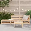 vidaXL Gartensofa mit Fußhocker 2-Sitzer Massivholz Kiefer Produktbild-Vorschau 3